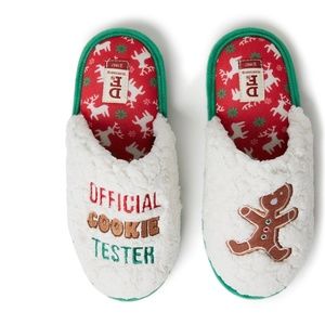 DF by Dearfoams Women's Christmas Cookie Scuff Slippers